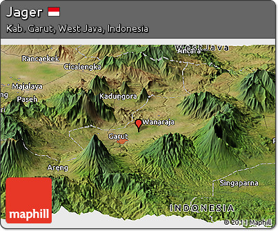 Satellite Panoramic Map of Jager