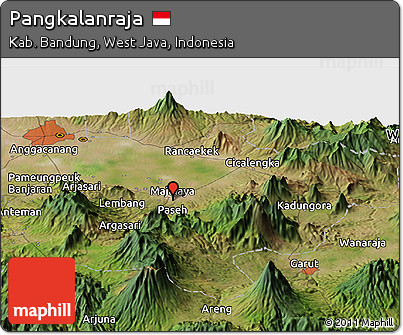 Satellite Panoramic Map of Pangkalanraja