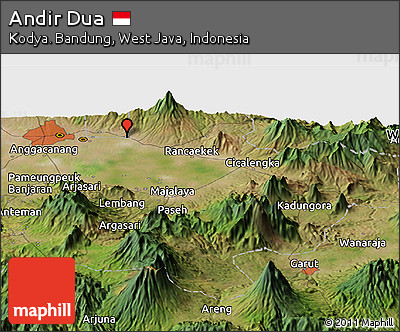 Satellite Panoramic Map of Andir Dua