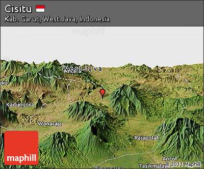 Satellite Panoramic Map of Cisitu