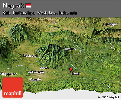 Satellite Panoramic Map of Nagrak