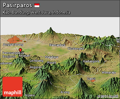 Satellite Panoramic Map of Pasirparos