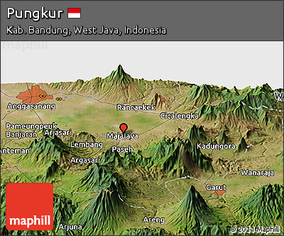 Satellite Panoramic Map of Pungkur