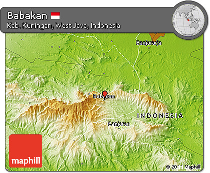 Physical 3D Map of Babakan