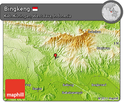 Physical 3D Map of Bingkeng