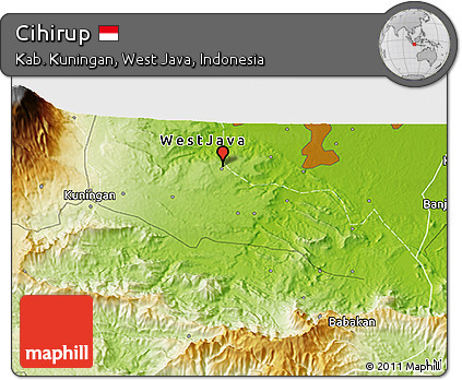 Physical 3D Map of Cihirup