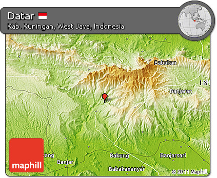 Physical 3D Map of Datar