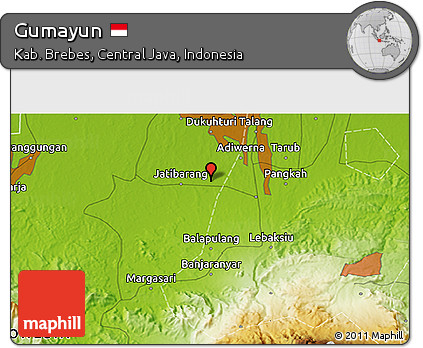 Physical 3D Map of Gumayun