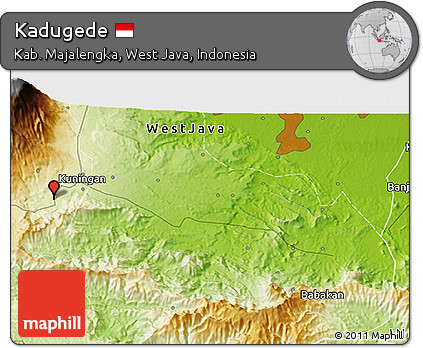 Physical 3D Map of Kadugede