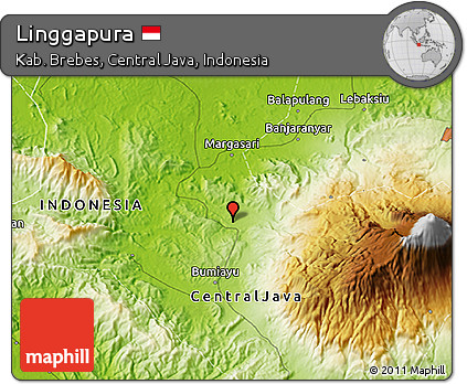 Physical 3D Map of Linggapura