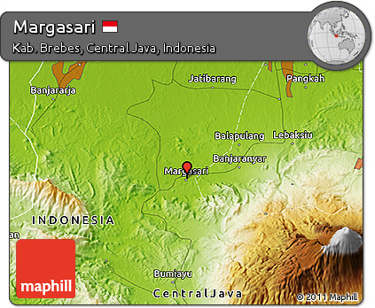 Physical 3D Map of Margasari
