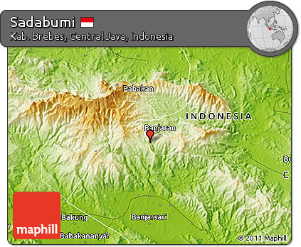 Physical 3D Map of Sadabumi