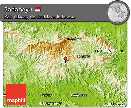 Physical 3D Map of Sadahayu