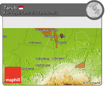 Physical 3D Map of Tarub