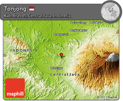 Physical 3D Map of Tonjong