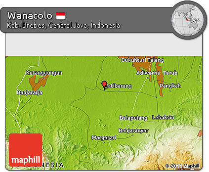 Physical 3D Map of Wanacolo