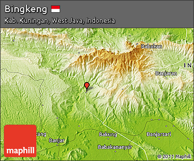 Physical 3D Map of Bingkeng