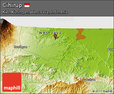 Physical 3D Map of Cihirup