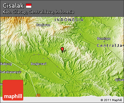 Physical 3D Map of Cisalak