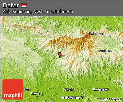 Physical 3D Map of Datar