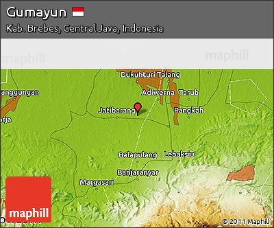 Physical 3D Map of Gumayun