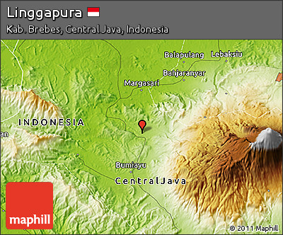 Physical 3D Map of Linggapura