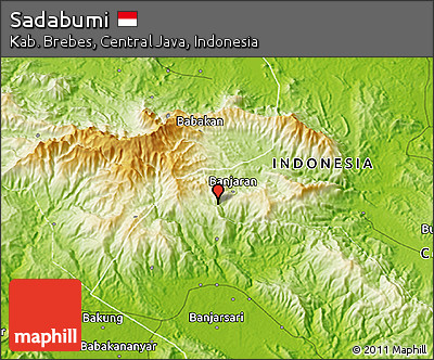 Physical 3D Map of Sadabumi