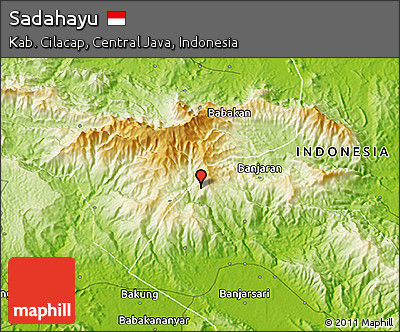 Physical 3D Map of Sadahayu