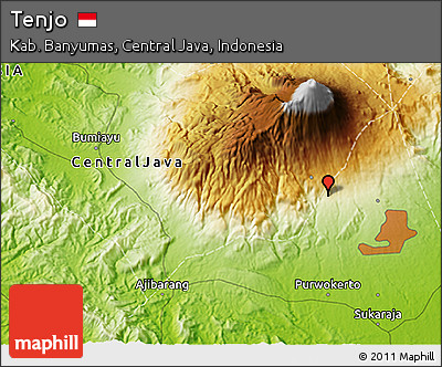 Physical 3D Map of Tenjo