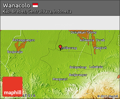 Physical 3D Map of Wanacolo