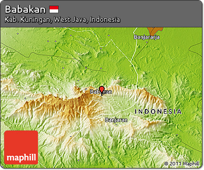 Physical 3D Map of Babakan
