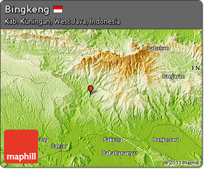 Physical 3D Map of Bingkeng