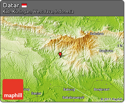 Physical 3D Map of Datar