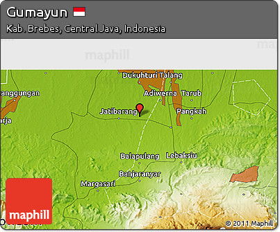 Physical 3D Map of Gumayun