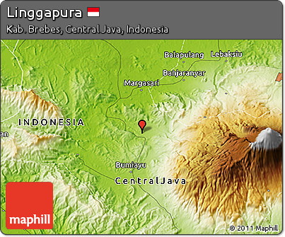 Physical 3D Map of Linggapura