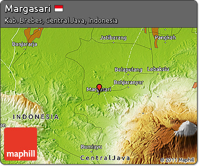 Physical 3D Map of Margasari