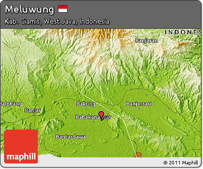 Physical 3D Map of Meluwung
