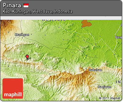 Physical 3D Map of Pinara