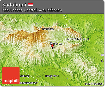 Physical 3D Map of Sadabumi