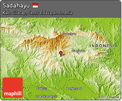 Physical 3D Map of Sadahayu