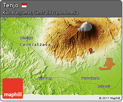 Physical 3D Map of Tenjo
