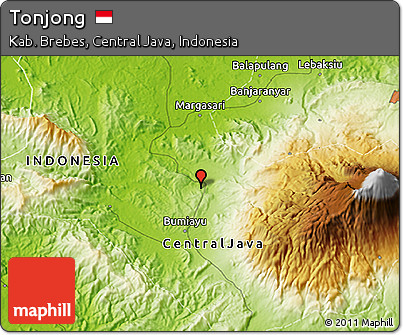 Physical 3D Map of Tonjong
