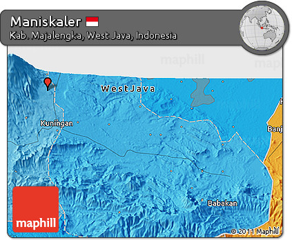 Political 3D Map of Maniskaler