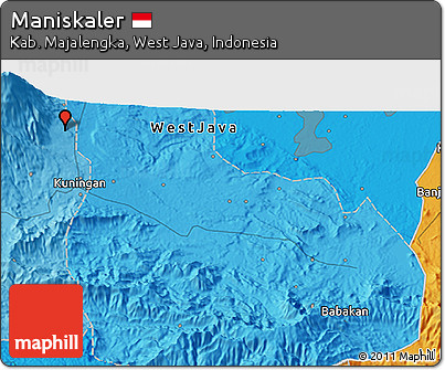 Political 3D Map of Maniskaler