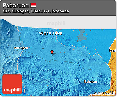 Political 3D Map of Pabaruan