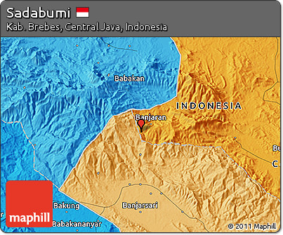Political 3D Map of Sadabumi