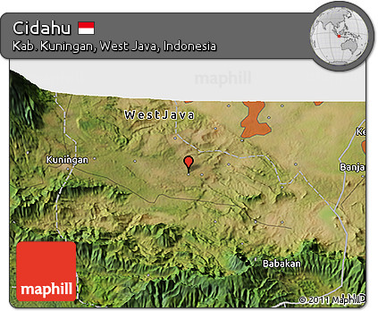 Satellite 3D Map of Cidahu