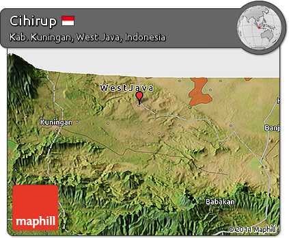Satellite 3D Map of Cihirup
