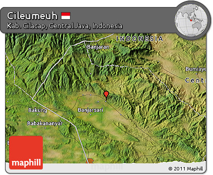 Satellite 3D Map of Cileumeuh