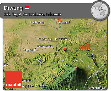 Satellite 3D Map of Diwung